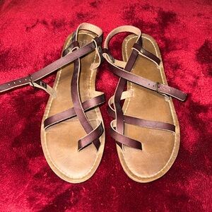 Brown Strappy Sandals